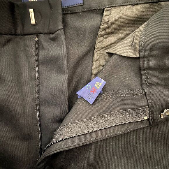 Vintage Ralph Lauren Polo Golf Trouser Pants Solid Black Pleat Leg Preppy Size 8 - Picture 5 of 8